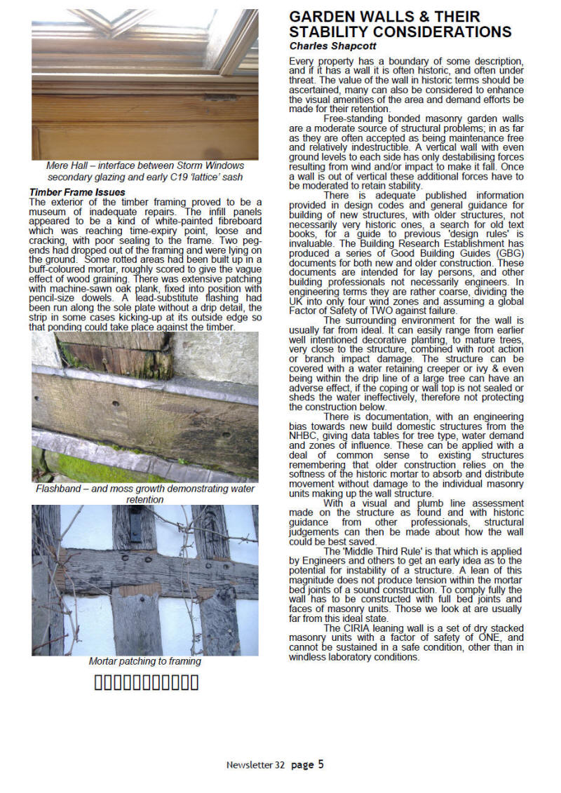 IHBC North West Branch Newsletter No. 28 October 2008 - page five - This is a graphical representation, for PDF download visit http://www.ihbc.org.uk/branches_west_mids.htm