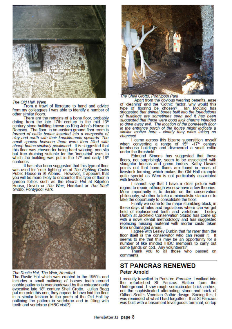 IHBC North West Branch Newsletter No. 28 October 2008 - page eight - This is a graphical representation, for PDF download visit http://www.ihbc.org.uk/branches_west_mids.htm