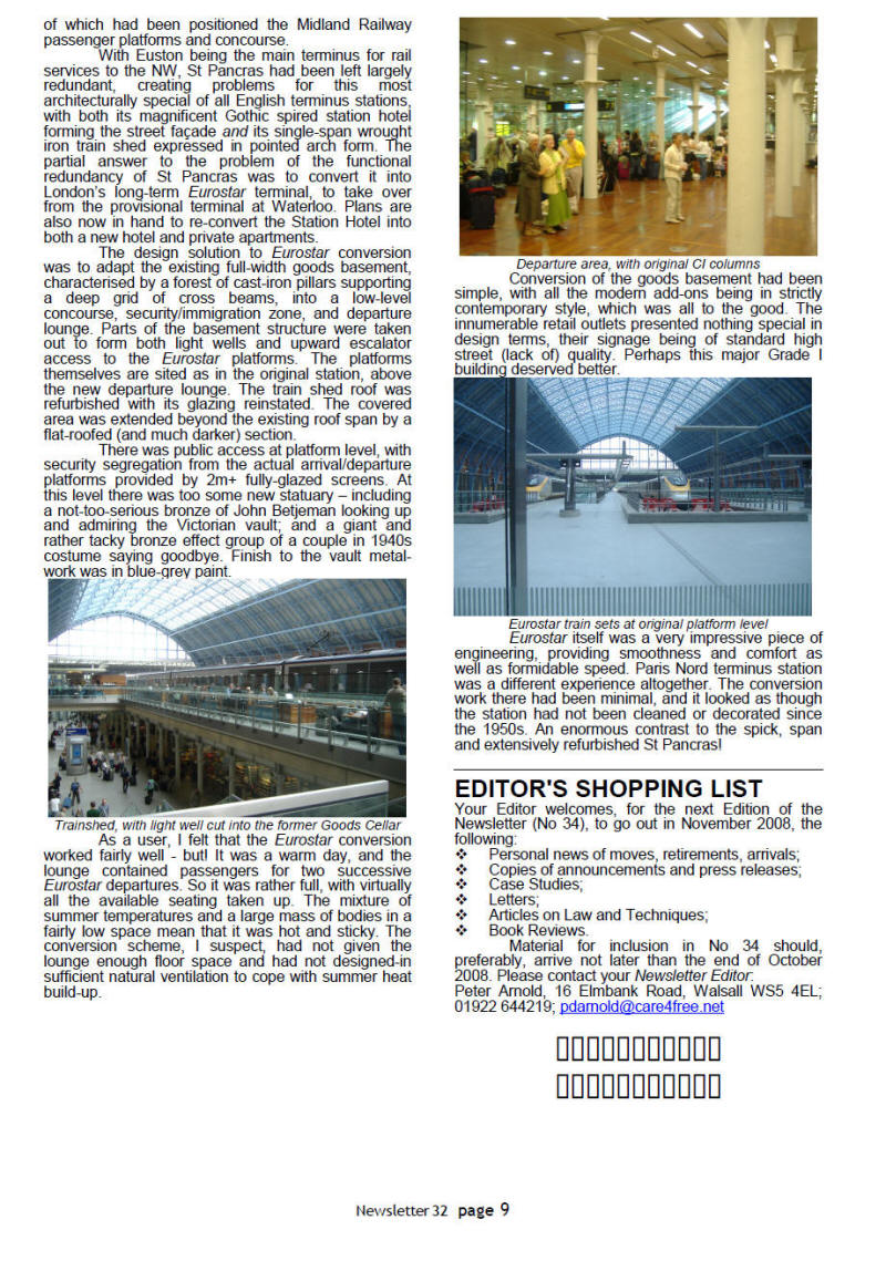 IHBC North West Branch Newsletter No. 28 October 2008 - page nine - This is a graphical representation, for PDF download visit http://www.ihbc.org.uk/branches_west_mids.htm