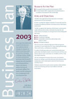 Business Plan 2003 cover