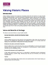 Valuing Historic Places