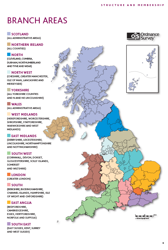 IHBC Branch areas