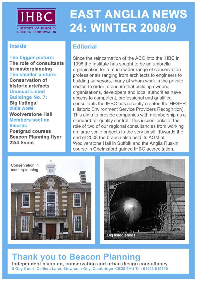 Page one - downloadable PDF at http://www.ihbc.org.uk/branches_east_anglia.htm