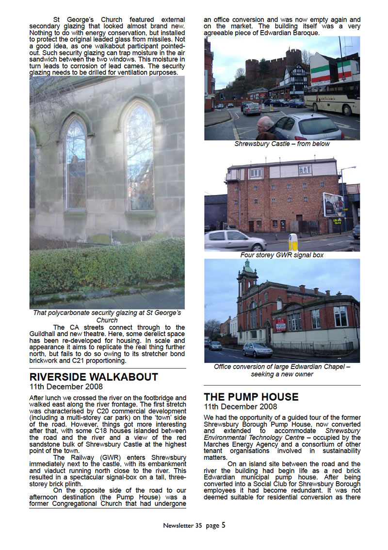 IHBC West Midlands Branch Newsletter No. 35 March 2009 - page five - This is a graphical representation, for PDF download visit http://www.ihbc.org.uk/branches_west_mids.htm