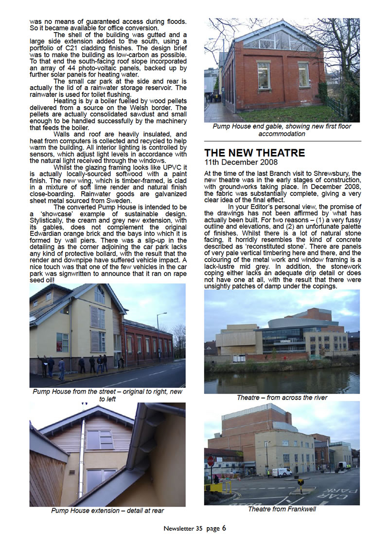 IHBC West Midlands Branch Newsletter No. 35 March 2009 - page six - This is a graphical representation, for PDF download visit http://www.ihbc.org.uk/branches_west_mids.htm